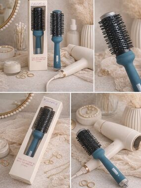 Head Candy 33mm Round Brush Blowout Styling Brush Volumizing Curl Tool NWT